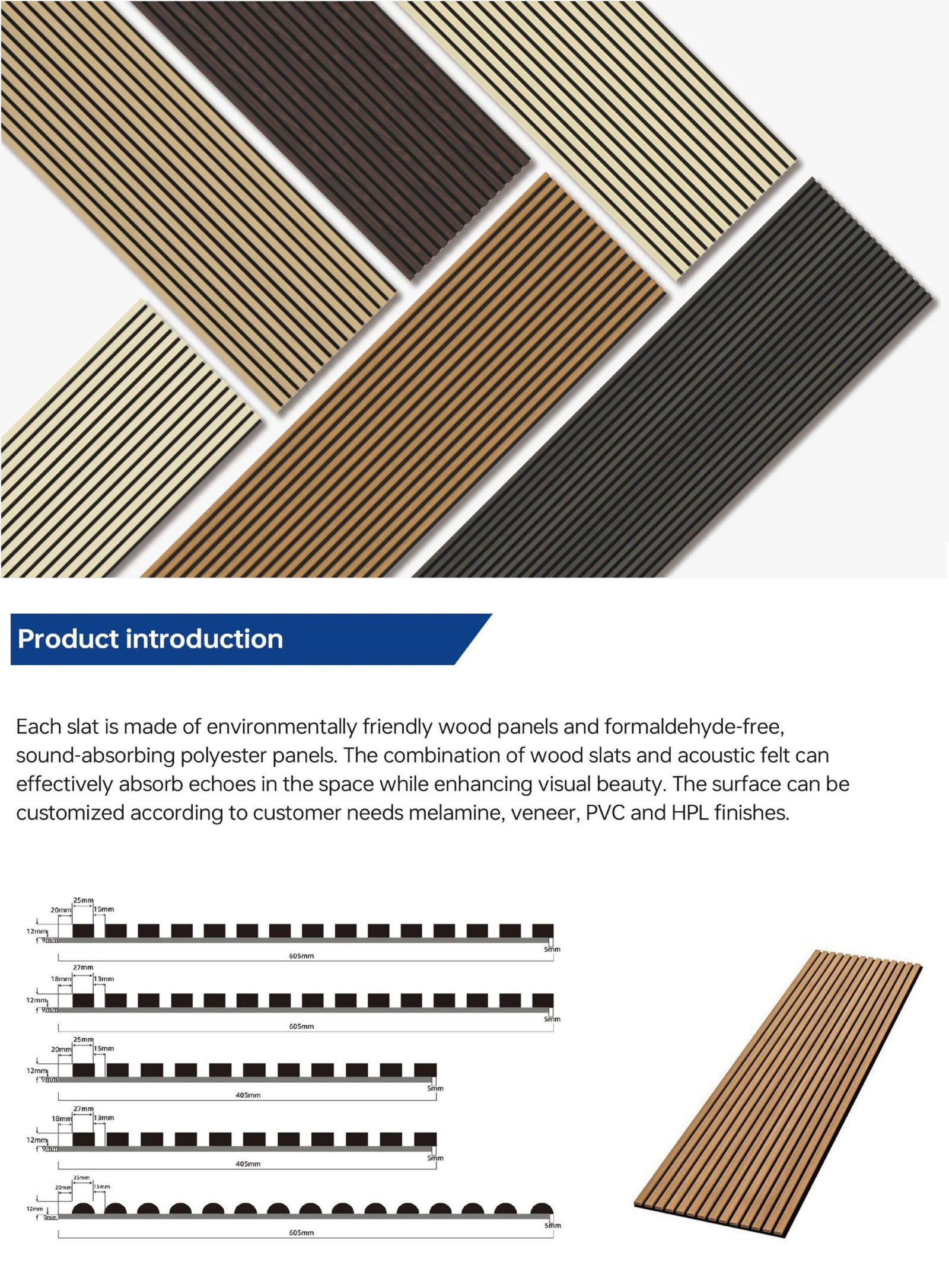 Decorative Acoustic Slat Wall Panels - Image 13